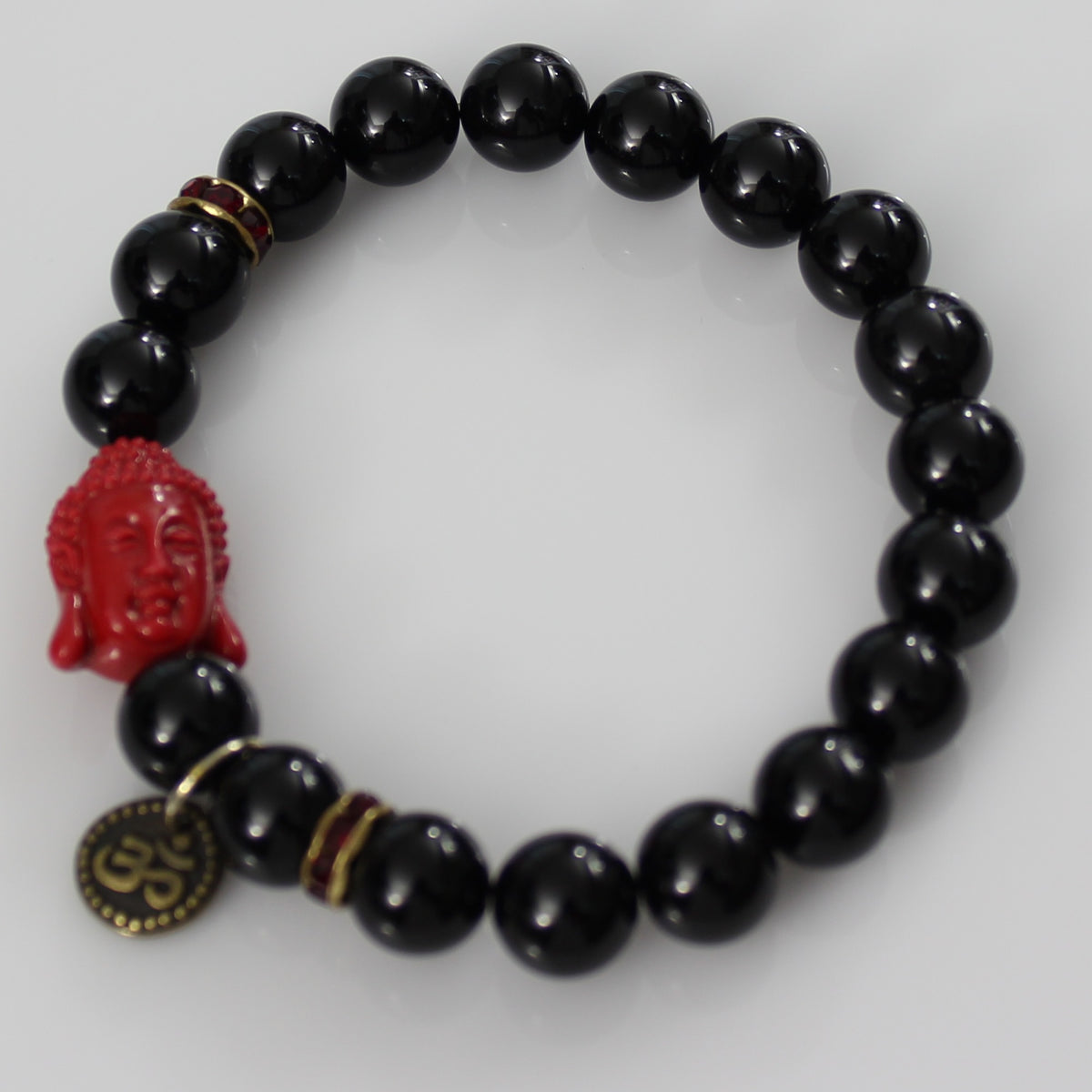 Black Onyx Red Buddha