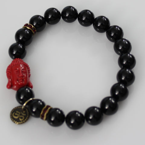 Black Onyx Red Buddha